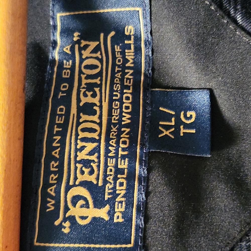 Mens Pendleton Jacket Black size XL/TG